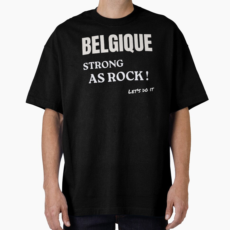 Belgium strong as rock supporter of the red devils by Passionfoot Unisex T-shirt, Sweatshirt, Hoodie, Long Sleeve Tee - T-Shirt, Sweatshirt, Hoodie