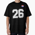 Netherlands Soccer Number 26 Vintage Sports Fan by LiviuGligoros Unisex T-shirt, Sweatshirt, Hoodie, Long Sleeve Tee - T-Shirt, Sweatshirt, Hoodie