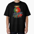 Portugal Flag Crowned Soccer Ball by QuiteOrbit Unisex T-shirt, Sweatshirt, Hoodie, Long Sleeve Tee - T-Shirt, Sweatshirt, Hoodie