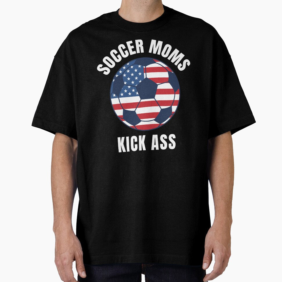 Soccer Mom America Mother's Day American Ball Gift Celebrate Moms USA by DogLover332 Unisex T-shirt, Sweatshirt, Hoodie, Long Sleeve Tee - T-Shirt, Sweatshirt, Hoodie