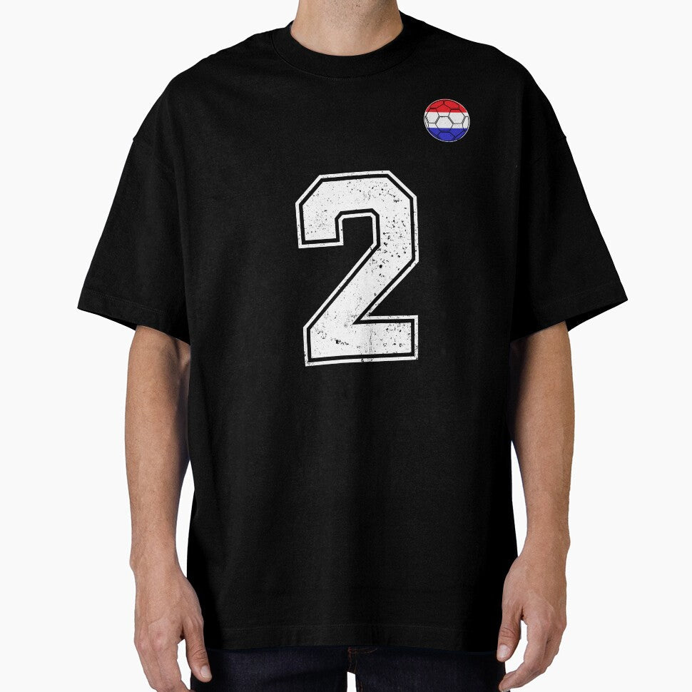 Netherlands Soccer Number 2 Vintage Sports Fan by LiviuGligoros Unisex T-shirt, Sweatshirt, Hoodie, Long Sleeve Tee - T-Shirt, Sweatshirt, Hoodie
