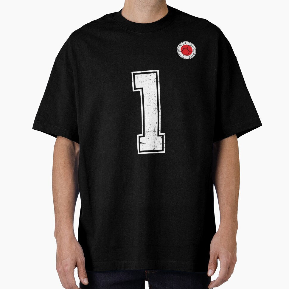 Japan Soccer Number 1 Vintage Sports Fan by LiviuGligoros Unisex T-shirt, Sweatshirt, Hoodie, Long Sleeve Tee - T-Shirt, Sweatshirt, Hoodie