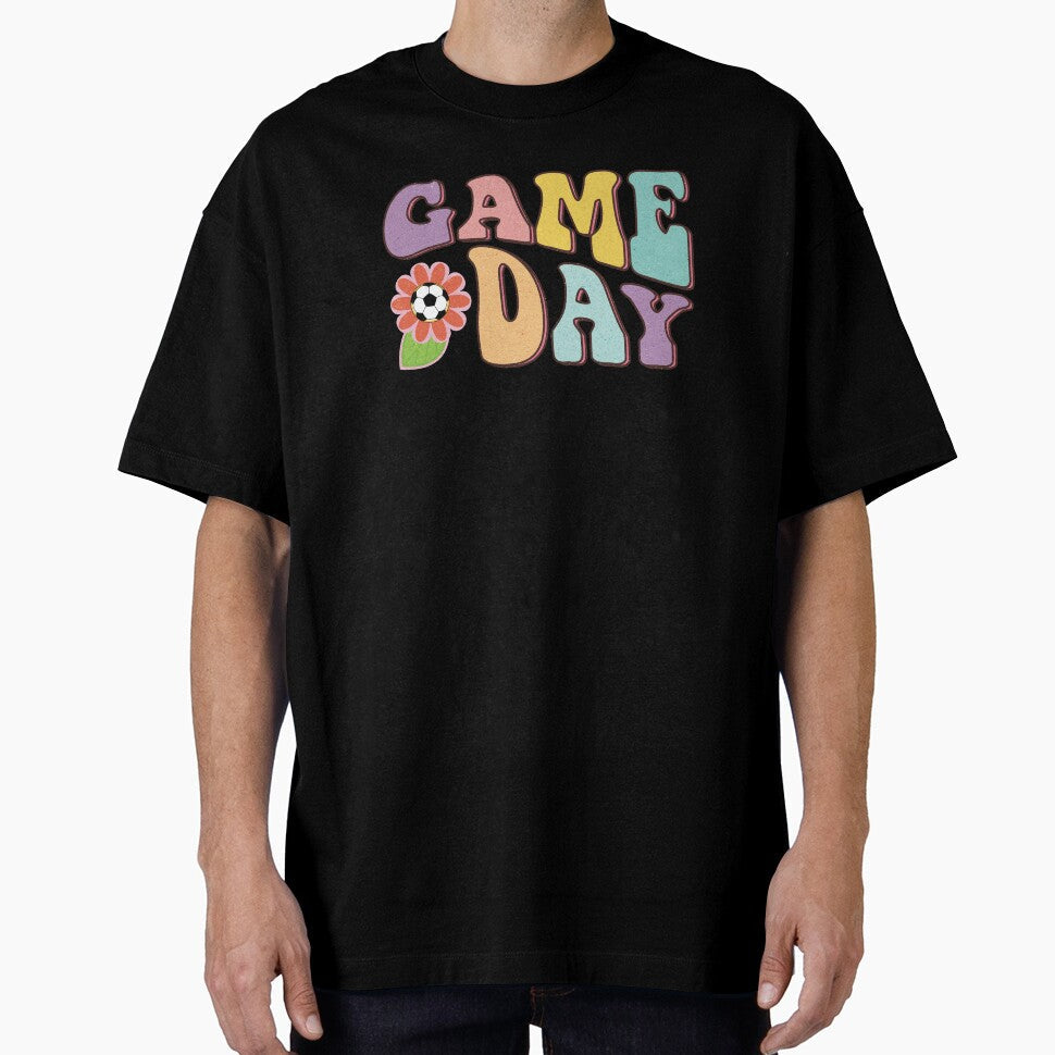 Game Day Soccer (wavy text) by Numero14 Unisex T-shirt, Sweatshirt, Hoodie, Long Sleeve Tee - T-Shirt, Sweatshirt, Hoodie