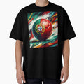 Portugal Soccer Ball Art Dynamic Football Painting with Portuguese Flag Colors by ssmg80 Unisex T-shirt, Sweatshirt, Hoodie, Long Sleeve Tee - T-Shirt, Sweatshirt, Hoodie
