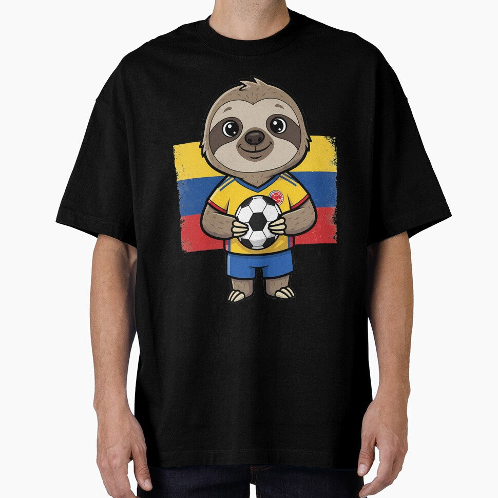 Colombia Soccer Sloth Football Fan by k3rstman1 Unisex T-shirt, Sweatshirt, Hoodie, Long Sleeve Tee - T-Shirt, Sweatshirt, Hoodie