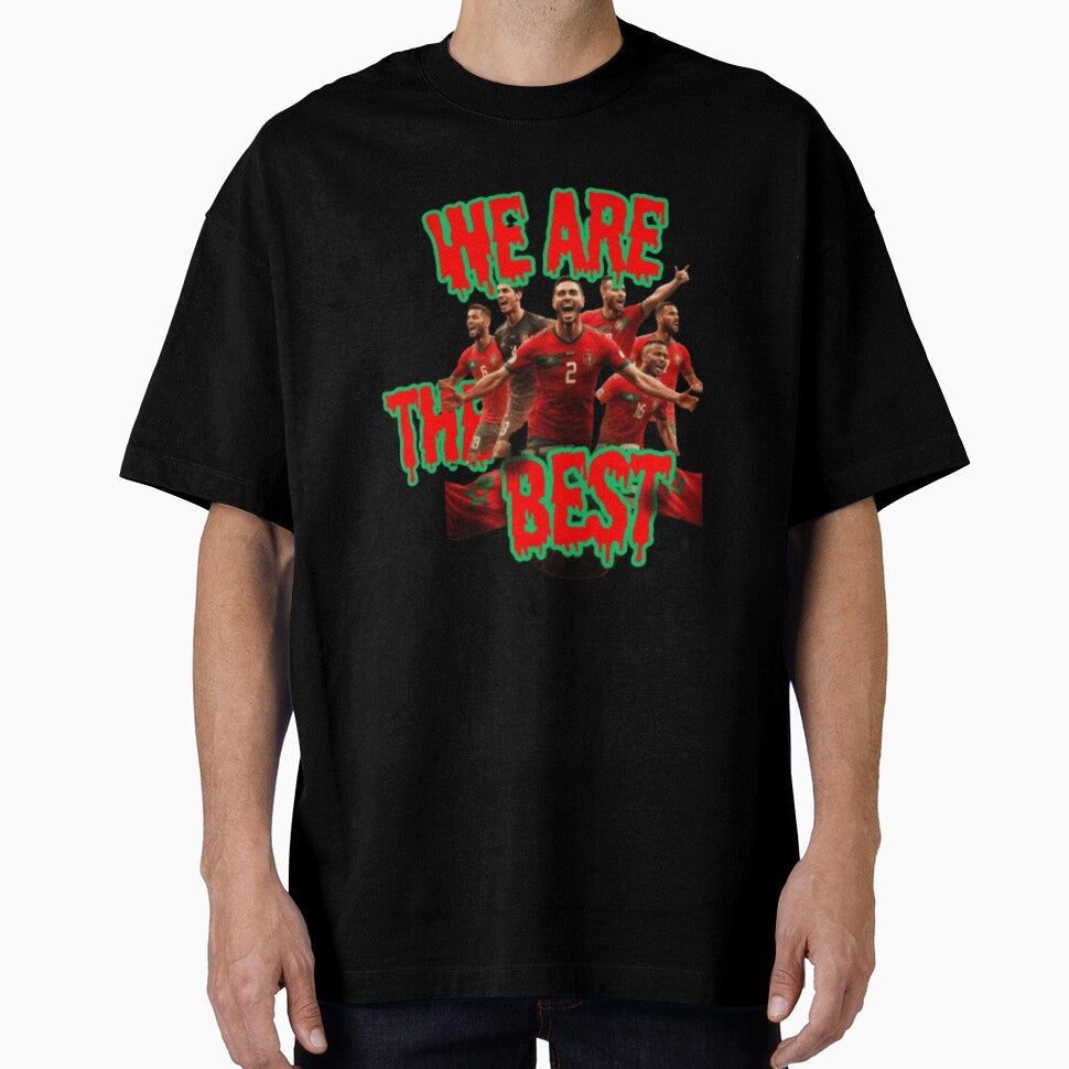 Moroccan Football Pride | We Are The Best by rafworldshop Unisex T-shirt, Sweatshirt, Hoodie, Long Sleeve Tee - T-Shirt, Sweatshirt, Hoodie