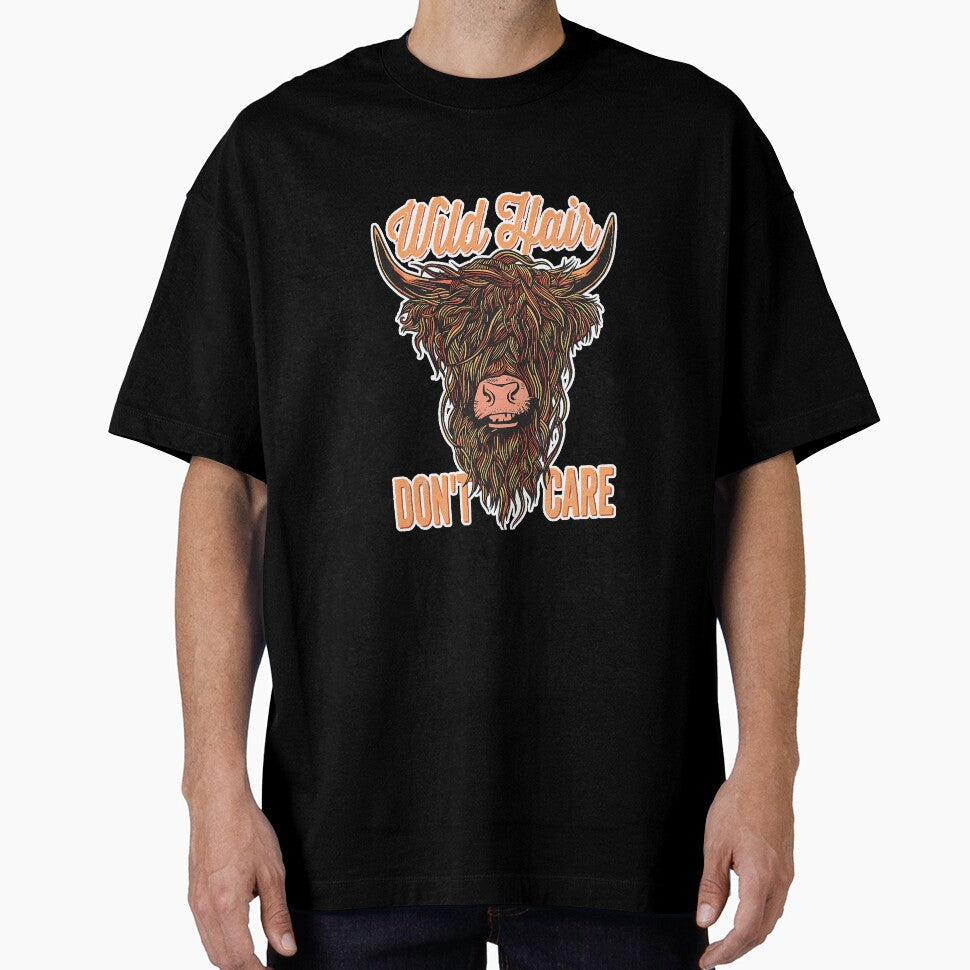 Highland Cow Lover Funny Wild Hair by SkyCloudBlue Unisex T-shirt, Sweatshirt, Hoodie, Long Sleeve Tee - T-Shirt, Sweatshirt, Hoodie