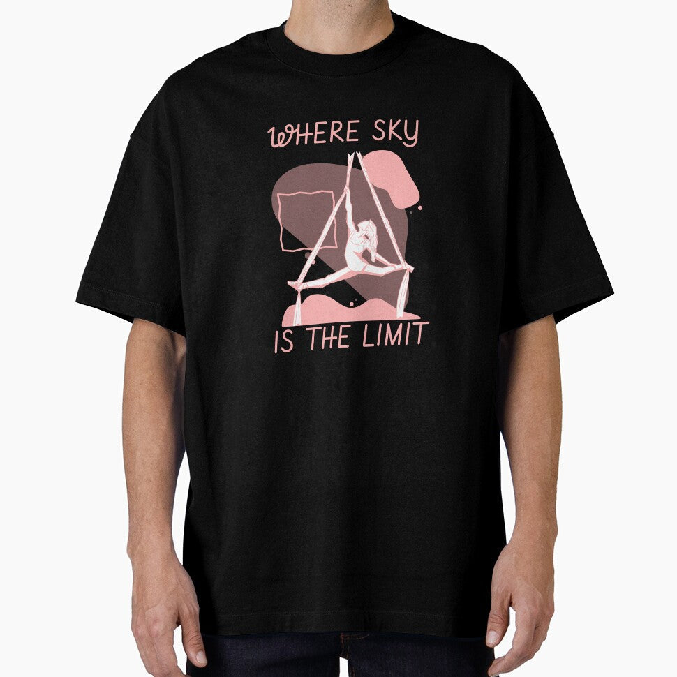 Aerial yoga: Where the sky's the limit. by LyricsWear Unisex T-shirt, Sweatshirt, Hoodie, Long Sleeve Tee - T-Shirt, Sweatshirt, Hoodie