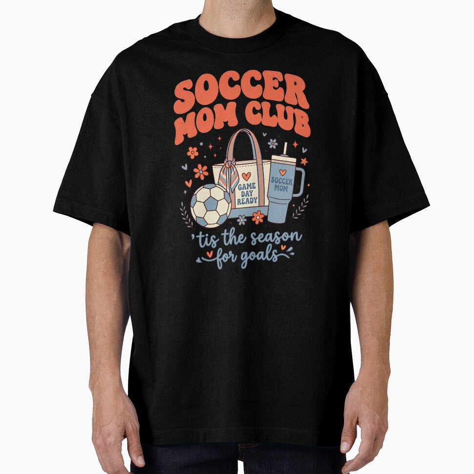 Soccer Mom Club by dudelinart Unisex T-shirt, Sweatshirt, Hoodie, Long Sleeve Tee - T-Shirt, Sweatshirt, Hoodie