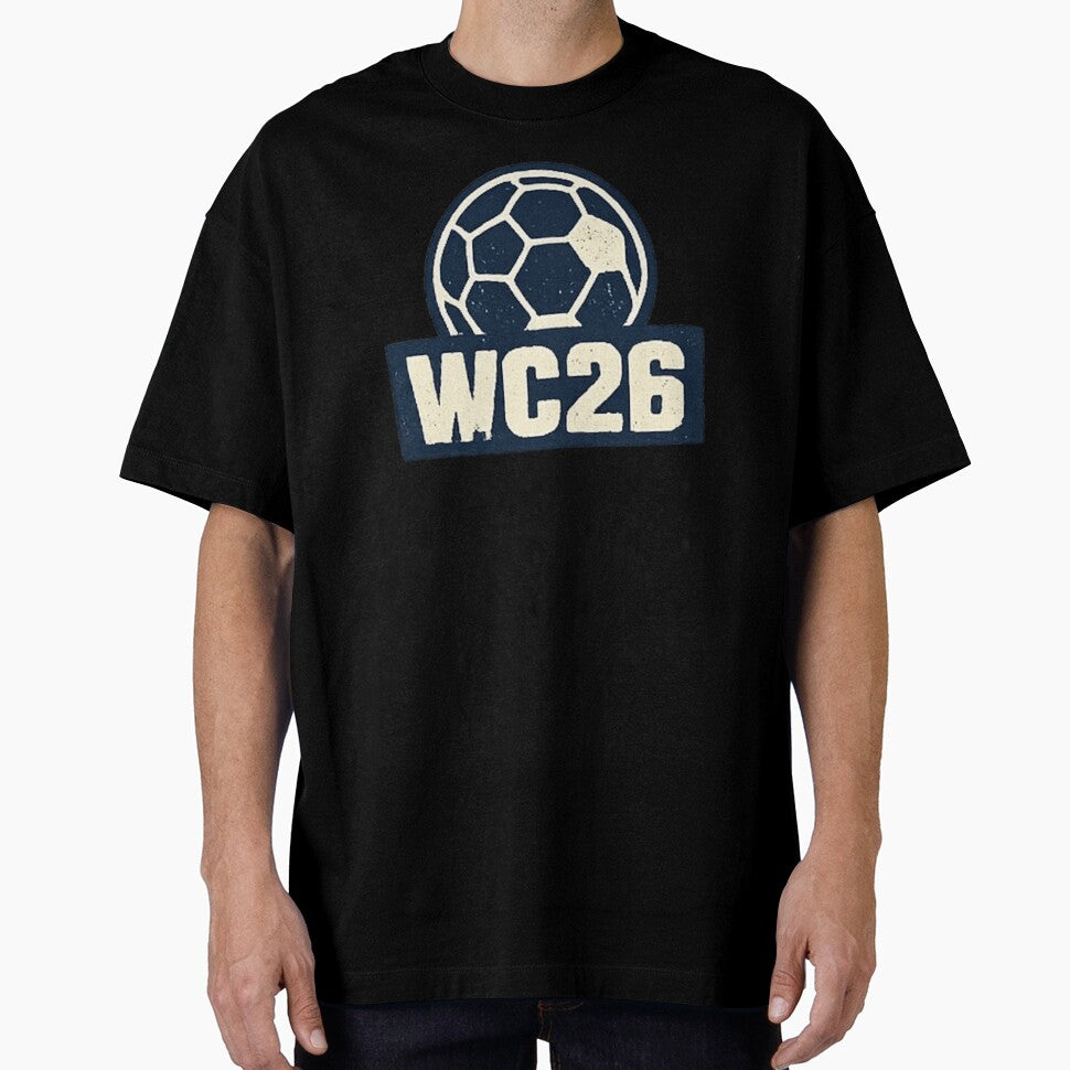 WC26 Retro Soccer Ball Vintage Football Fan Design by NeO Studio Unisex T-shirt, Sweatshirt, Hoodie, Long Sleeve Tee - T-Shirt, Sweatshirt, Hoodie