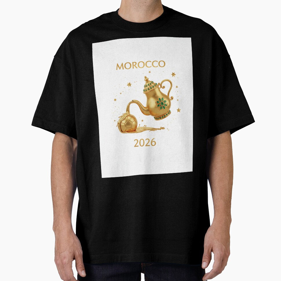 Copy of Copy of Copy of Morocco 2026 World Cup - Traditional Zellige Football Design by Moccroad - T-Shirt, Sweatshirt, Hoodie
