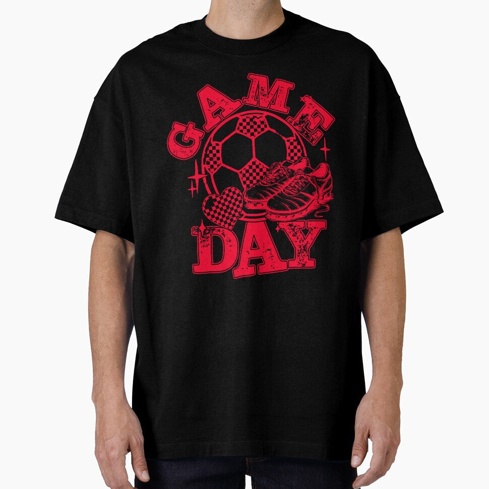Game Day Soccer  Retro Varsity Sports Spirit Design by kiralynstration Unisex T-shirt, Sweatshirt, Hoodie, Long Sleeve Tee - T-Shirt, Sweatshirt, Hoodie