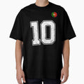Portugal Soccer Number 10 Vintage Sports Fan by OliviaHayesArt Unisex T-shirt, Sweatshirt, Hoodie, Long Sleeve Tee - T-Shirt, Sweatshirt, Hoodie