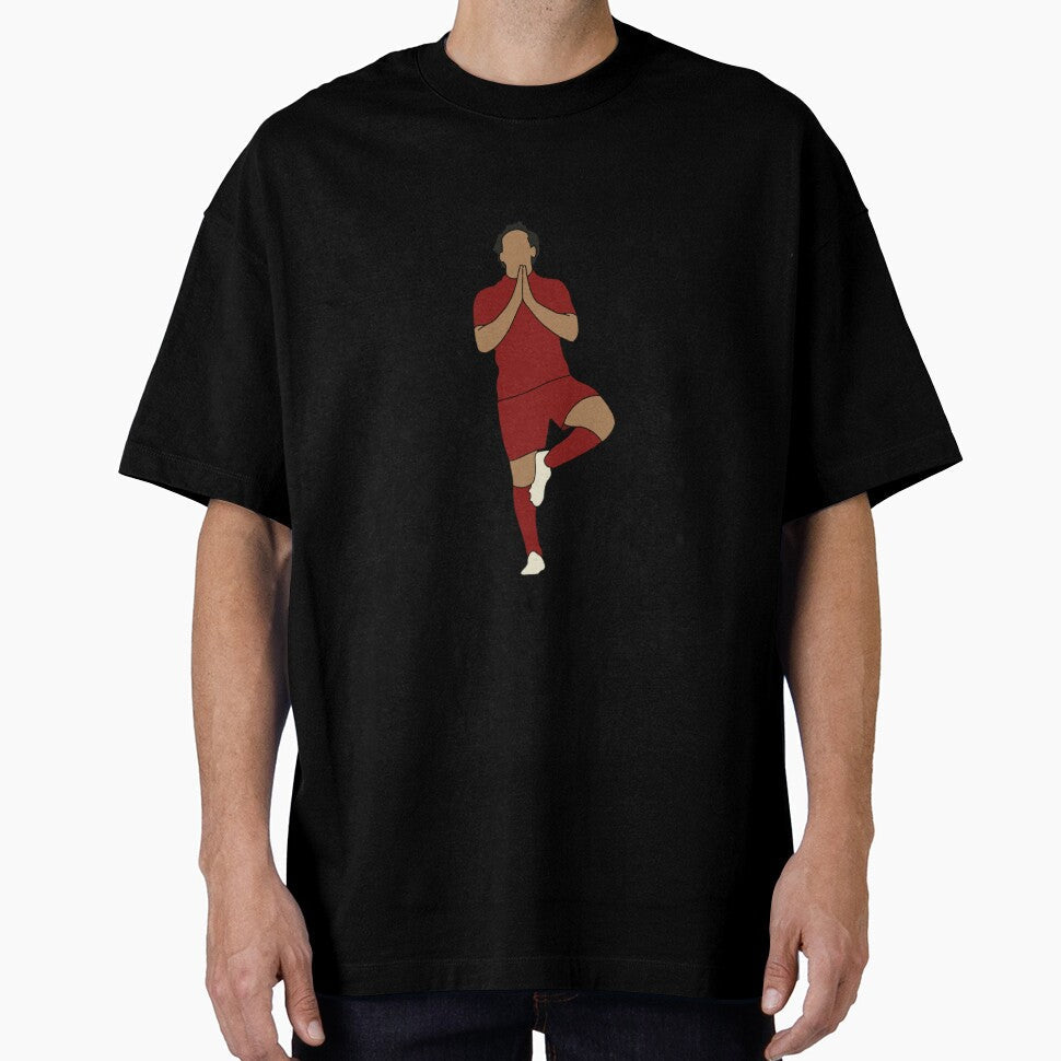 Mohamed Salah Goal Celebration by IconsByLB Unisex T-shirt, Sweatshirt, Hoodie, Long Sleeve Tee - T-Shirt, Sweatshirt, Hoodie