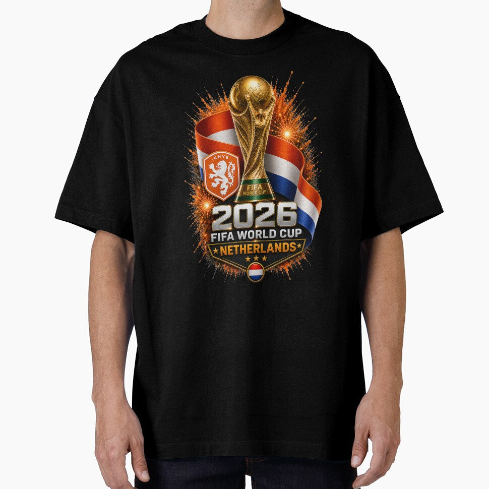 Netherlands 2026 Football Fan Artwork by Retro Arabica Unisex T-shirt, Sweatshirt, Hoodie, Long Sleeve Tee - T-Shirt, Sweatshirt, Hoodie