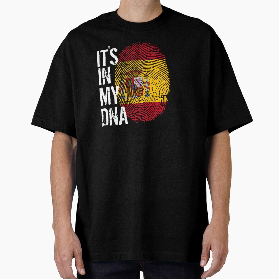Spain Flag Fingerprint - It's in my DNA Spanish by PartyShirts1 Unisex T-shirt, Sweatshirt, Hoodie, Long Sleeve Tee - T-Shirt, Sweatshirt, Hoodie
