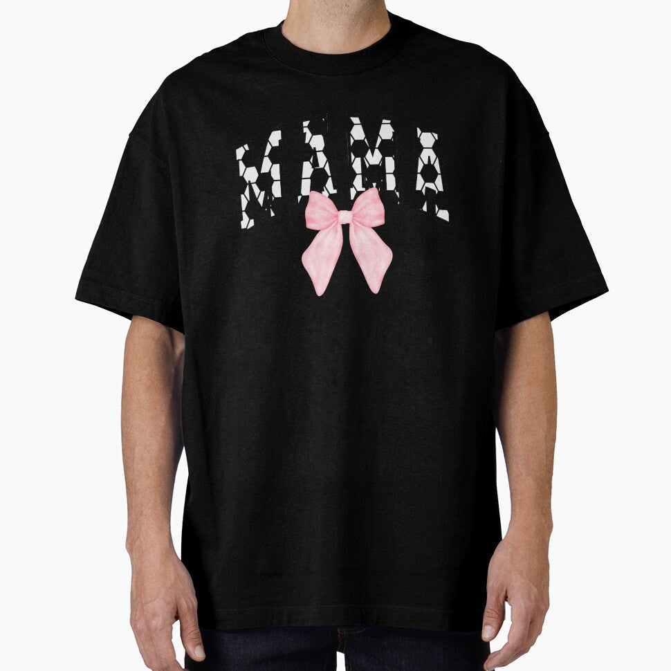 Coquette Soccer Mom Cute Soccer Mama Pink Bow by SarahFinnDesign Unisex T-shirt, Sweatshirt, Hoodie, Long Sleeve Tee - T-Shirt, Sweatshirt, Hoodie