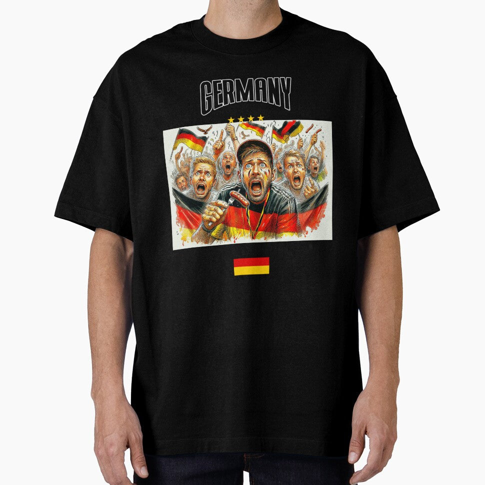 Copy of German Fans Euro24, sausage on a Fork. Germany by Get-Forked Unisex T-shirt, Sweatshirt, Hoodie, Long Sleeve Tee - T-Shirt, Sweatshirt, Hoodie