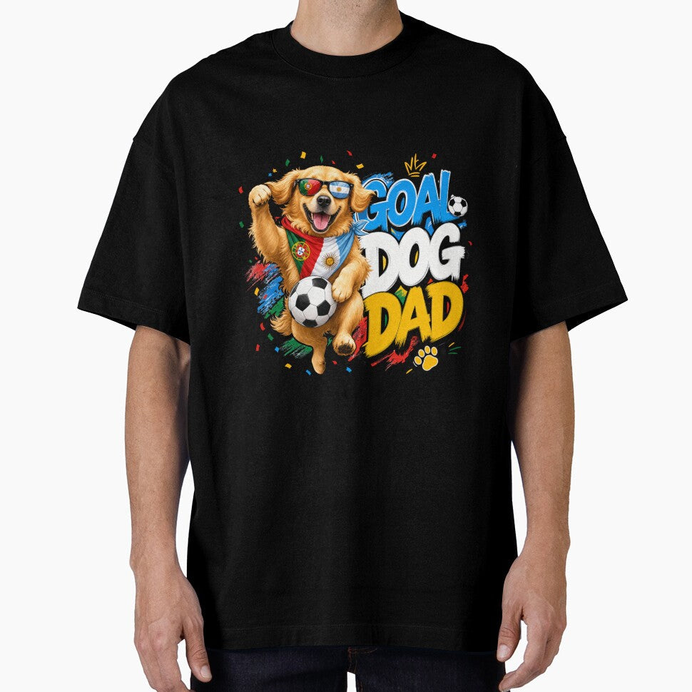 Goal Celebration Golden Retriever Dog Dad Kawaii World Cup 2026 by Ashley critters Unisex T-shirt, Sweatshirt, Hoodie, Long Sleeve Tee - T-Shirt, Sweatshirt, Hoodie