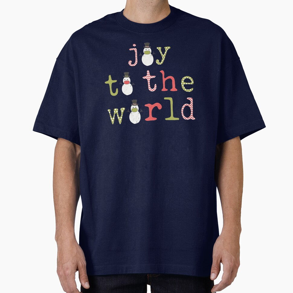 Joy to the World Masked Snowmen by SharksOnShore Unisex T-shirt, Sweatshirt, Hoodie, Long Sleeve Tee - T-Shirt, Sweatshirt, Hoodie