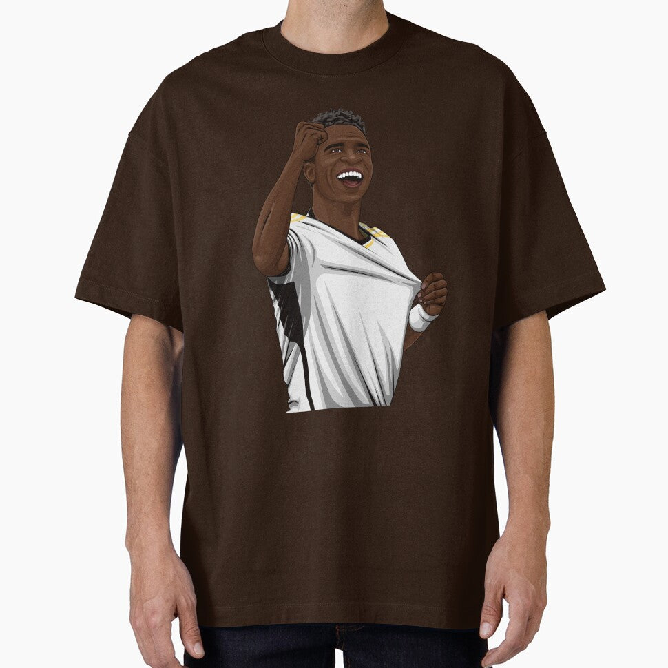 Vinicius Jr. by Aldduardo Unisex T-shirt, Sweatshirt, Hoodie, Long Sleeve Tee - T-Shirt, Sweatshirt, Hoodie