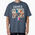 French Fans Euro24, sausage on a Fork. France by Get-Forked Unisex T-shirt, Sweatshirt, Hoodie, Long Sleeve Tee - T-Shirt, Sweatshirt, Hoodie
