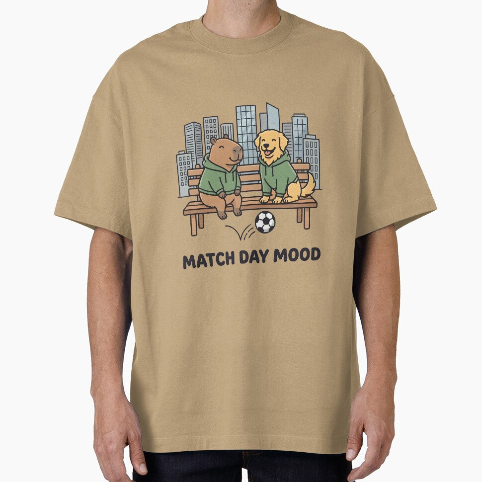 Match Day Mood Capybara And Dog Soccer Bench by laughingshirts Unisex T-shirt, Sweatshirt, Hoodie, Long Sleeve Tee - T-Shirt, Sweatshirt, Hoodie
