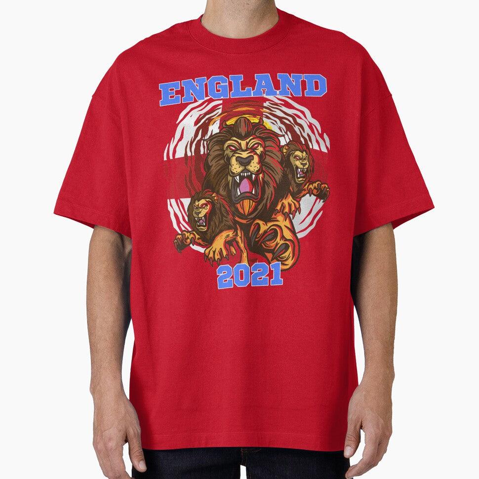 England 2021 - Three Lions England Euros jersey 2020-2021 Hero Lions Euro 2021, England Fan supporters by MERCH HQ - T-Shirt, Sweatshirt, Hoodie