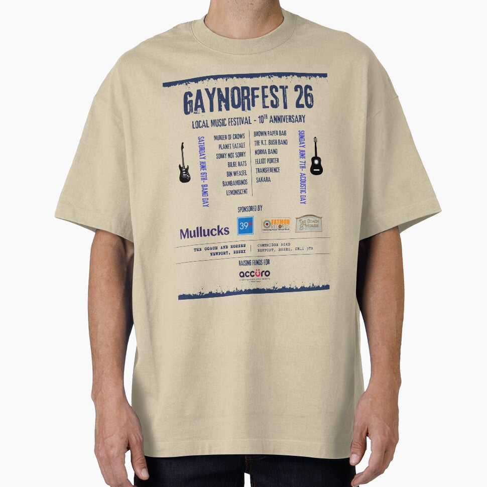Gaynorfest 26 Festival  Merch by SoSorryNotSorry Unisex T-shirt, Sweatshirt, Hoodie, Long Sleeve Tee - T-Shirt, Sweatshirt, Hoodie