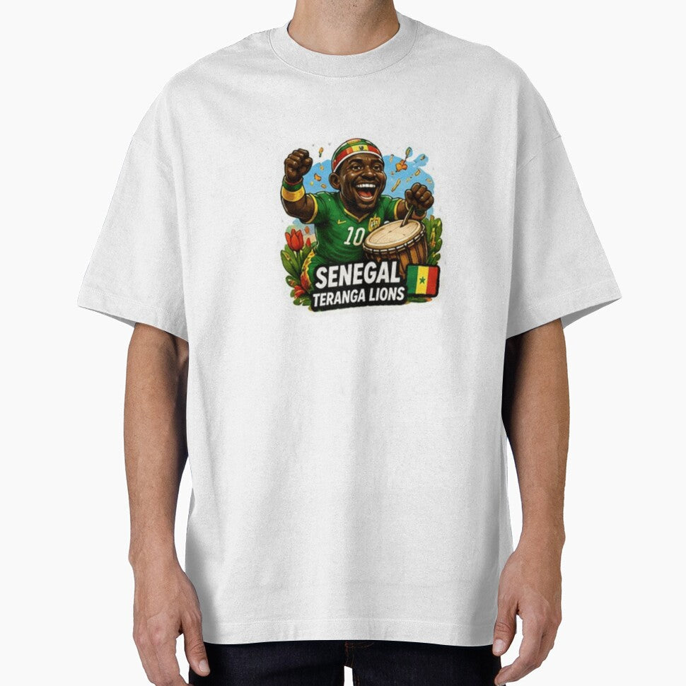 Senegal Teranga Lions Soccer Fan Sticker by Pixanova Unisex T-shirt, Sweatshirt, Hoodie, Long Sleeve Tee - T-Shirt, Sweatshirt, Hoodie