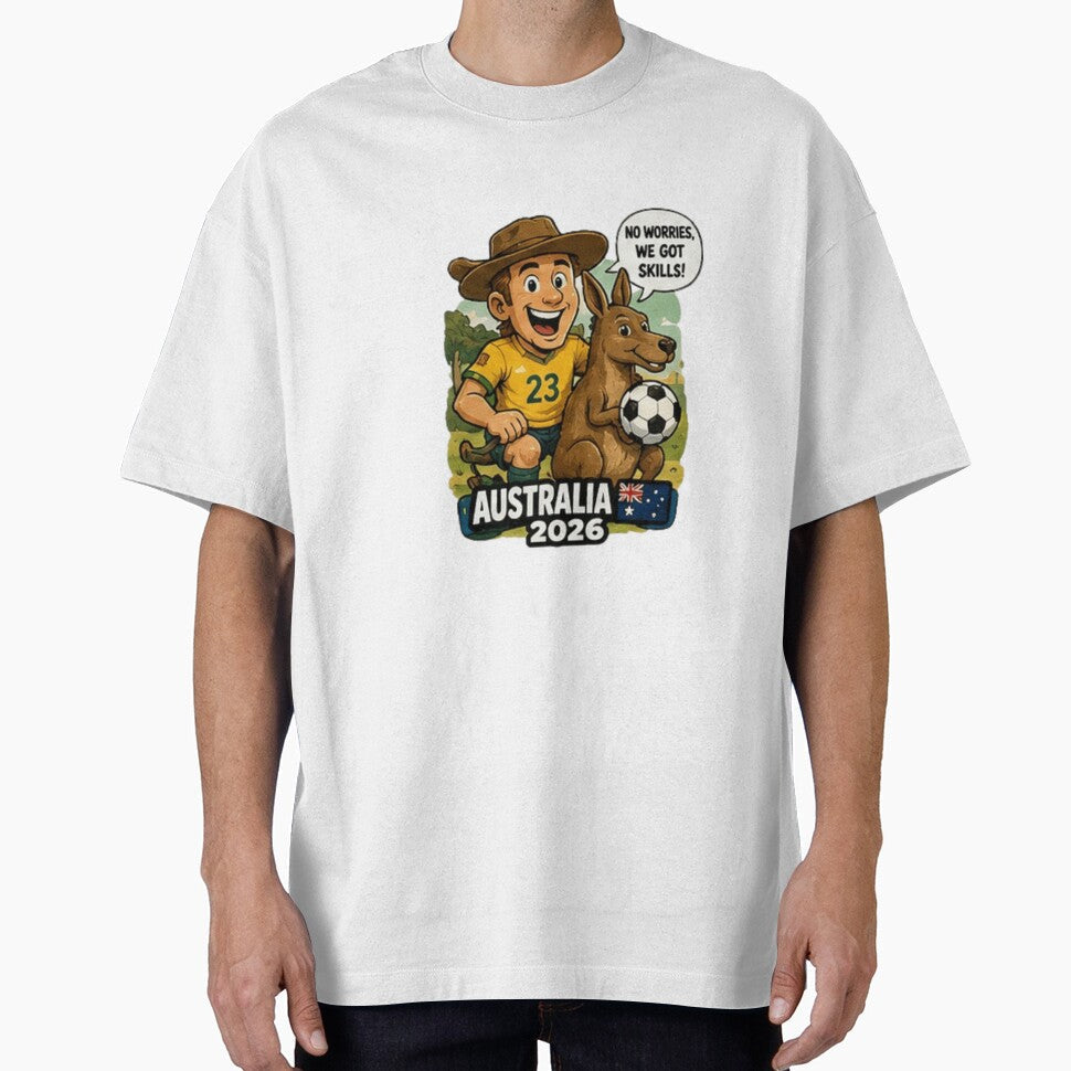 Australia 2026 Soccer Fan Sticker by Pixanova Unisex T-shirt, Sweatshirt, Hoodie, Long Sleeve Tee - T-Shirt, Sweatshirt, Hoodie