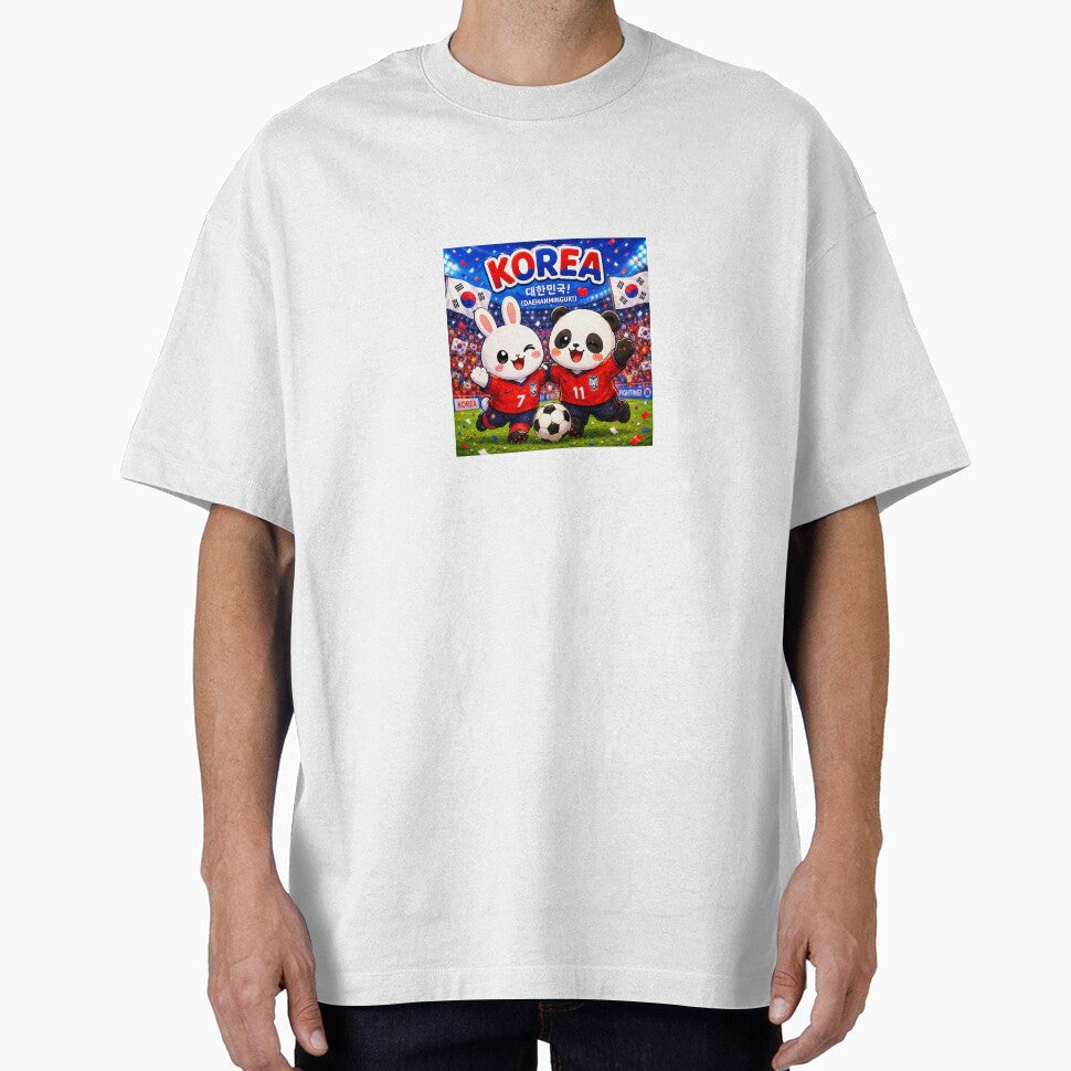 Cute Korea Football Friends by QuirkNest Studio Unisex T-shirt, Sweatshirt, Hoodie, Long Sleeve Tee - T-Shirt, Sweatshirt, Hoodie
