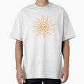 Boho Sun Face with Pampas Grass and Wildflowers  Celestial Floral Art by Art-Selling Unisex T-shirt, Sweatshirt, Hoodie, Long Sleeve Tee - T-Shirt, Sweatshirt, Hoodie