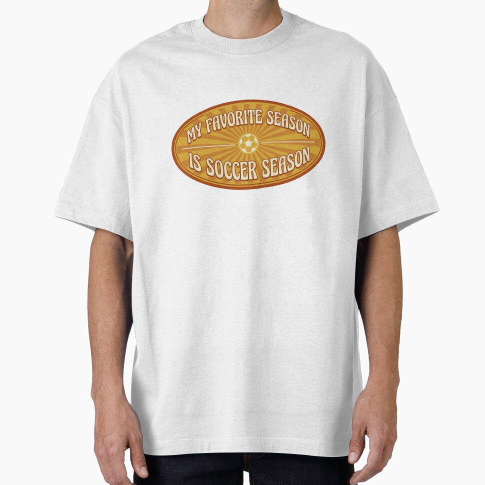 My favourite season is soccer season retro badge by Lulustarfox Unisex T-shirt, Sweatshirt, Hoodie, Long Sleeve Tee - T-Shirt, Sweatshirt, Hoodie