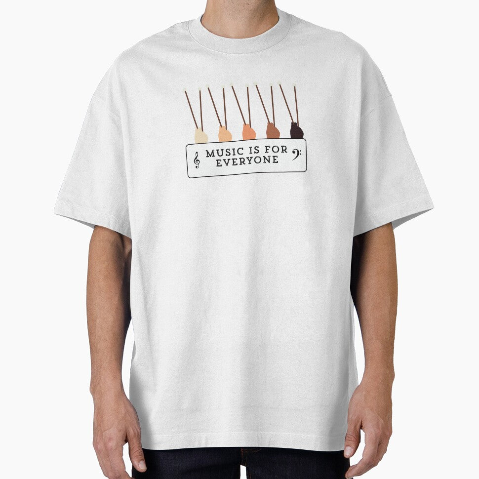 Music Is For Everyone by RiverLeigh Unisex T-shirt, Sweatshirt, Hoodie, Long Sleeve Tee - T-Shirt, Sweatshirt, Hoodie