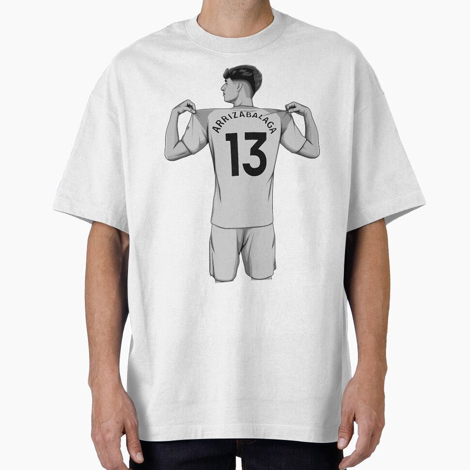 Kepa Arrizabalaga Black and White Version by Aldduardo Unisex T-shirt, Sweatshirt, Hoodie, Long Sleeve Tee - T-Shirt, Sweatshirt, Hoodie