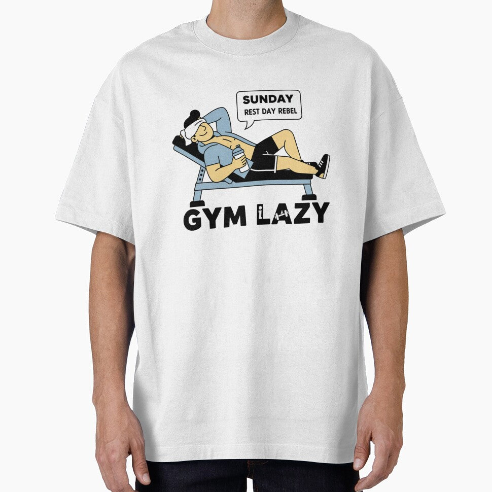 Sunday. Gym Lazy. by MaciejErdon Unisex T-shirt, Sweatshirt, Hoodie, Long Sleeve Tee - T-Shirt, Sweatshirt, Hoodie