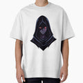 Dark Anime Hooded Character Minimal Logo Design by Animepopstudio Unisex T-shirt, Sweatshirt, Hoodie, Long Sleeve Tee - T-Shirt, Sweatshirt, Hoodie