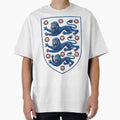 England Blue Lions & Roses Football Fan Heraldry by jimmy-digital Unisex T-shirt, Sweatshirt, Hoodie, Long Sleeve Tee - T-Shirt, Sweatshirt, Hoodie