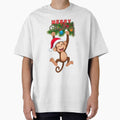 Hanging Monkey for Christmas by bubblevixen Unisex T-shirt, Sweatshirt, Hoodie, Long Sleeve Tee - T-Shirt, Sweatshirt, Hoodie
