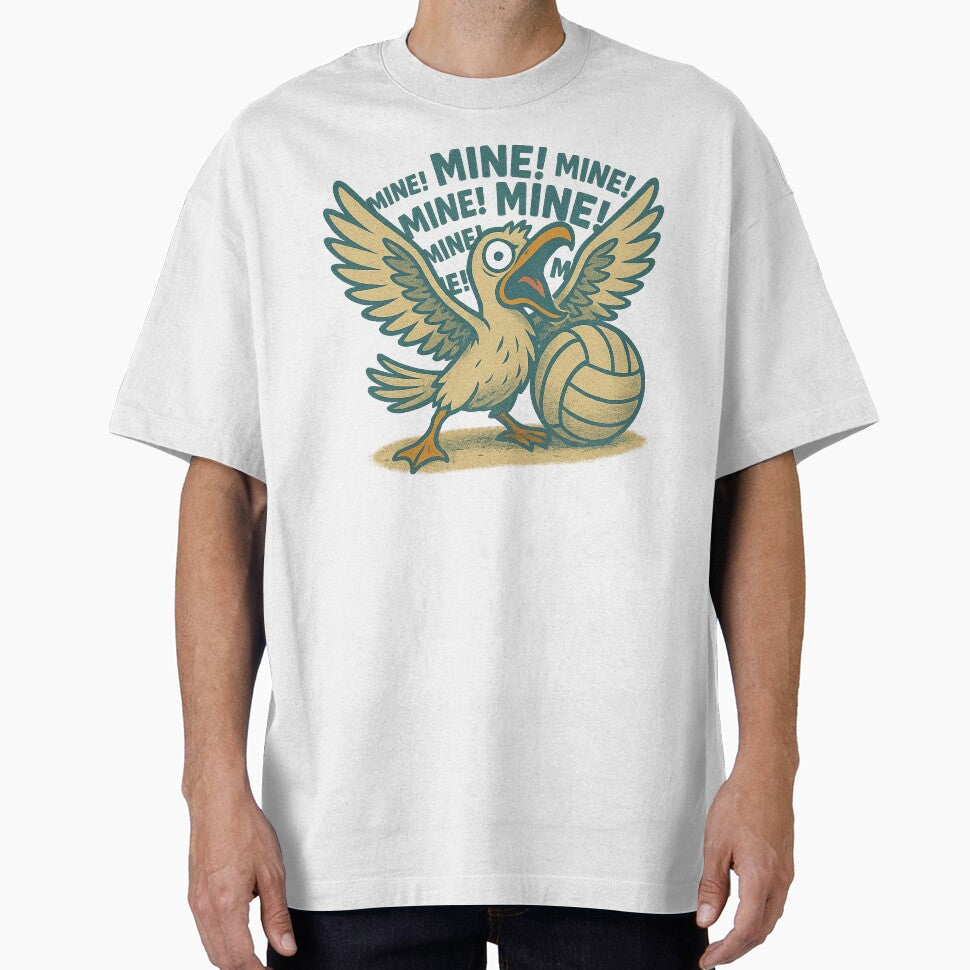 Volleyball - MINE Seagull Calls the Ball by VestaDesigns Unisex T-shirt, Sweatshirt, Hoodie, Long Sleeve Tee - T-Shirt, Sweatshirt, Hoodie