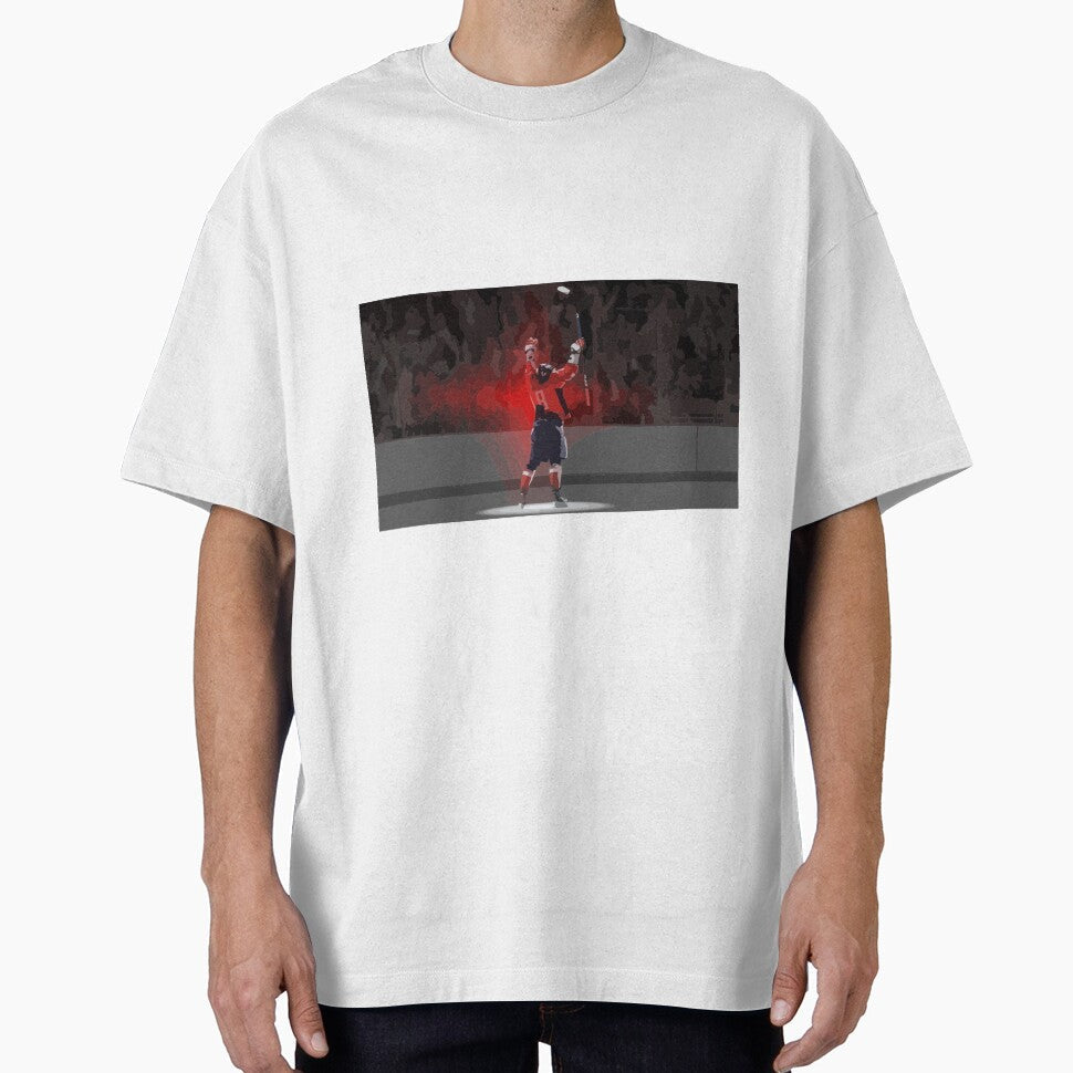 Alex Ovechkin Goal Celebration Painting by Positive Lad Unisex T-shirt, Sweatshirt, Hoodie, Long Sleeve Tee - T-Shirt, Sweatshirt, Hoodie