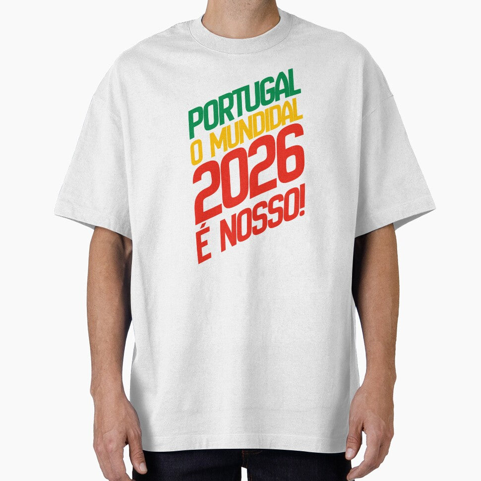 Portugal World Cup 2026 Is Ours Football Design by DILMIK. Unisex T-shirt, Sweatshirt, Hoodie, Long Sleeve Tee - T-Shirt, Sweatshirt, Hoodie