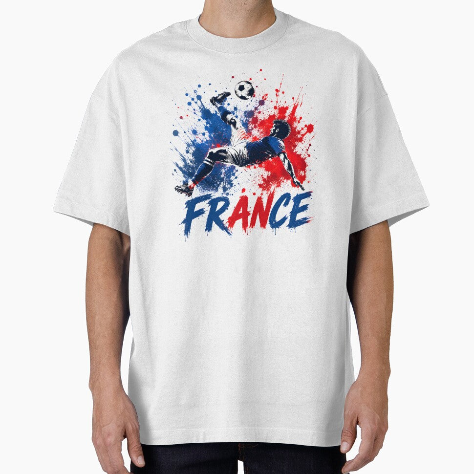 France Soccer Fan T-Shirt | Blue White Red Football Pride Tee | French Fan Gift 2026 by 3ac-Arts - T-Shirt, Sweatshirt, Hoodie
