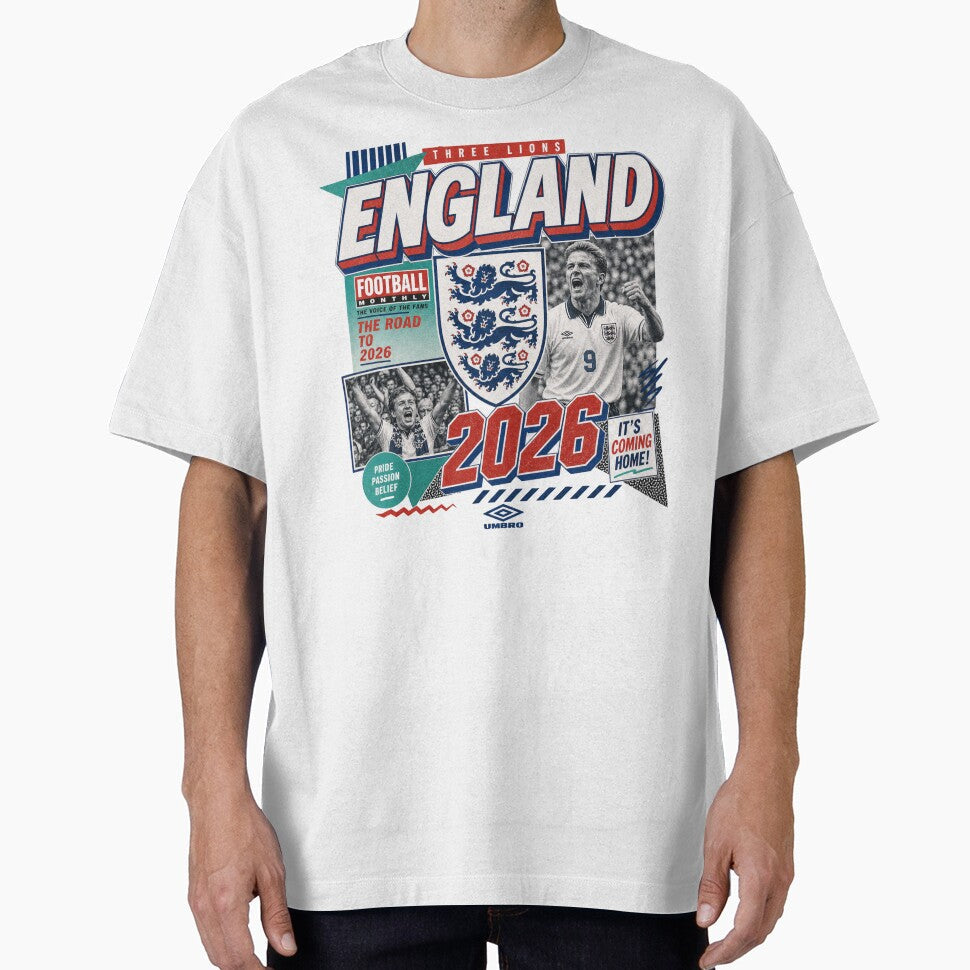 England 2026 Football World Cup Glory | Three Lions Fan Supporter Shirt by rushaib Unisex T-shirt, Sweatshirt, Hoodie, Long Sleeve Tee - T-Shirt, Sweatshirt, Hoodie