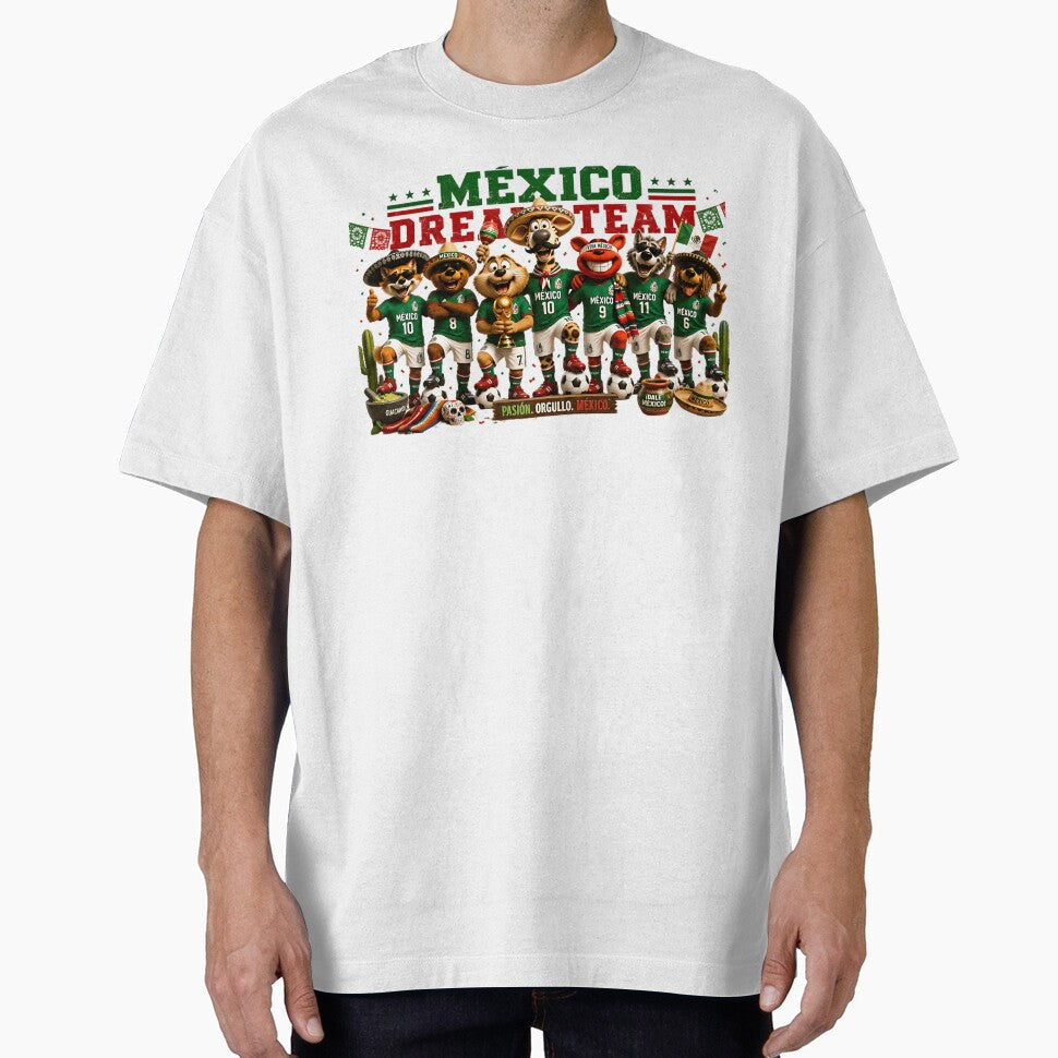 Mexico Dream Team | Proud Soccer Fans by WabiSabiSjak Unisex T-shirt, Sweatshirt, Hoodie, Long Sleeve Tee - T-Shirt, Sweatshirt, Hoodie