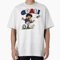 GOAL! USA Soccer Kid  Funny Cartoon American Football Boy Kicking Ball Youth Soccer Shirt by Mikoff04-arts - T-Shirt, Sweatshirt, Hoodie