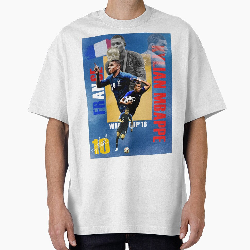 Kylian Mbappe France National Team Football Art - Les Bleus Soccer Legend by Af-RT10 Unisex T-shirt, Sweatshirt, Hoodie, Long Sleeve Tee - T-Shirt, Sweatshirt, Hoodie