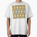 Retro Mid Century Modern - Mustard Gold and Dusty Blue by JMgraphic Unisex T-shirt, Sweatshirt, Hoodie, Long Sleeve Tee - T-Shirt, Sweatshirt, Hoodie