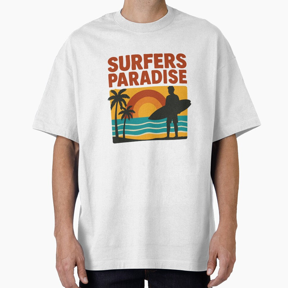 Surfers Paradise by Magenta Merch Unisex T-shirt, Sweatshirt, Hoodie, Long Sleeve Tee - T-Shirt, Sweatshirt, Hoodie